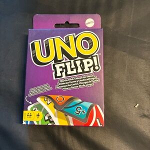 Mattel UNO Flip Card Game - Purple Box